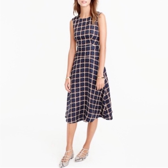 J.Crew 100% SILK A-Line
Dress in Windowpane size 12 - Picture 3 of 9